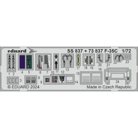F-35C, 1/72 - Eduard Accessories SS837