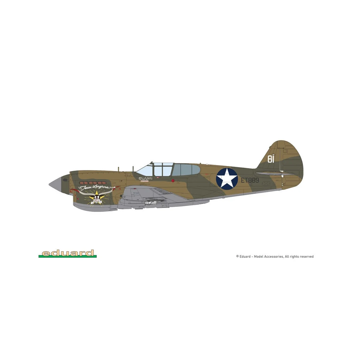P-40E Warhawk, 1/48 - Eduard Plastic Kits 84207