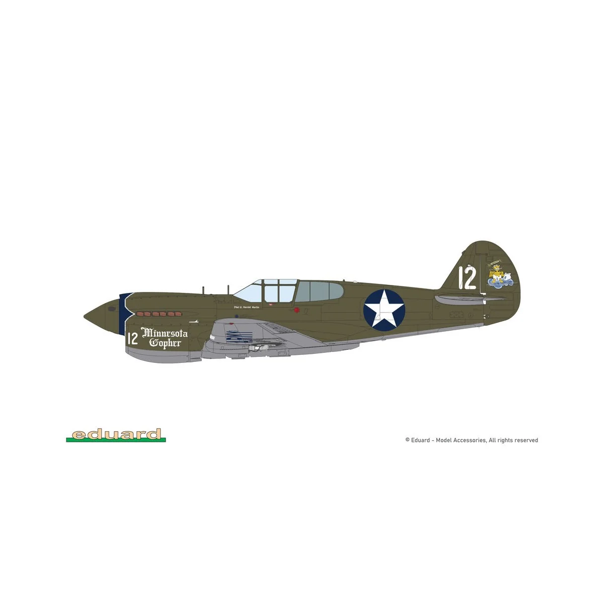 P-40E Warhawk, 1/48 - Eduard Plastic Kits 84207