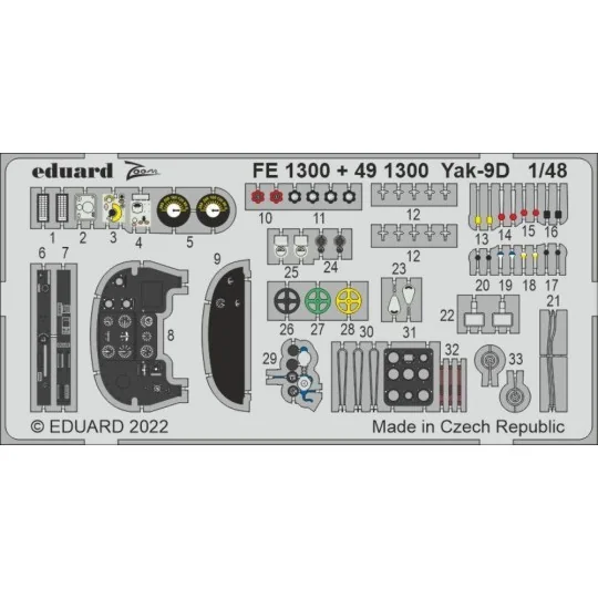 Yak-9D, 1/48 - Eduard Accessories 491300