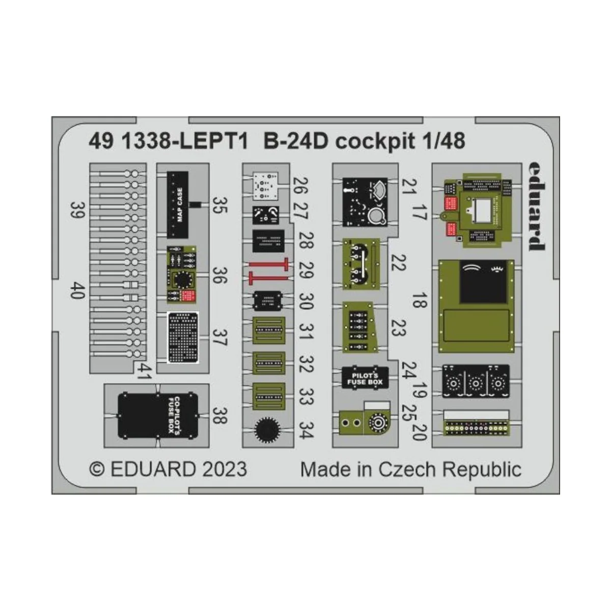 B-24D cockpit 1/48 REVELL, 1/48 - Eduard Accessories 491338