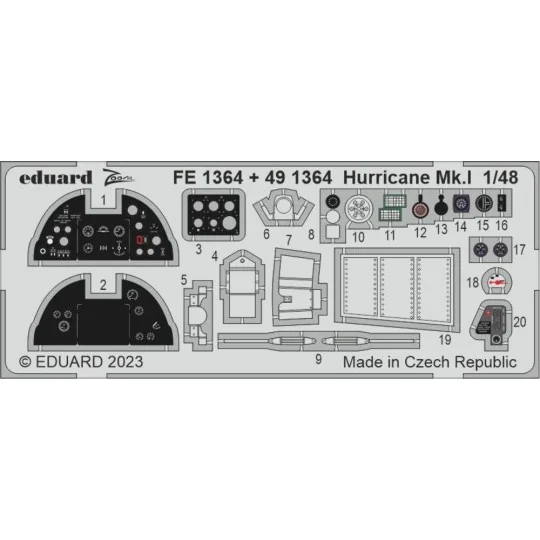Hurricane Mk.I 1/48 HOBBY BOSS, 1/48 - Eduard Accessories 491364