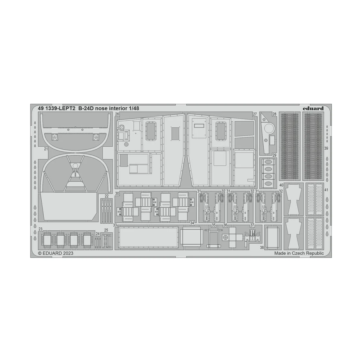 B-24D nose interior 1/48 REVELL, 1/48 - Eduard Accessories 491339