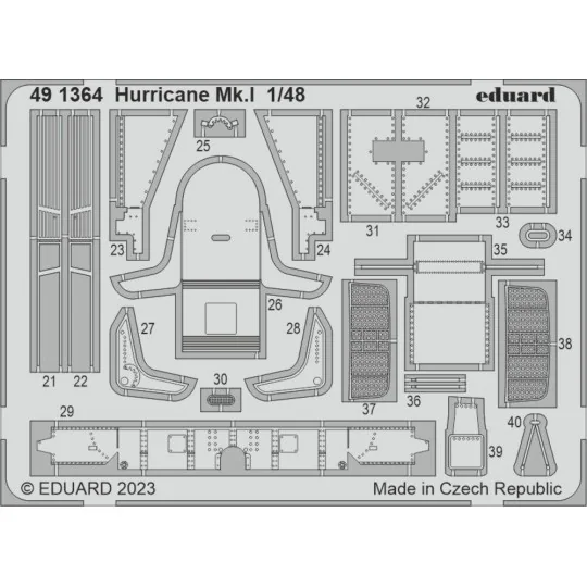 Hurricane Mk.I 1/48 HOBBY BOSS, 1/48 - Eduard Accessories 491364