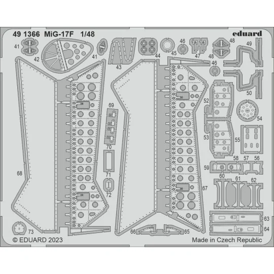 MiG-17F 1/48 AMMO, 1/48 - Eduard Accessories 491366
