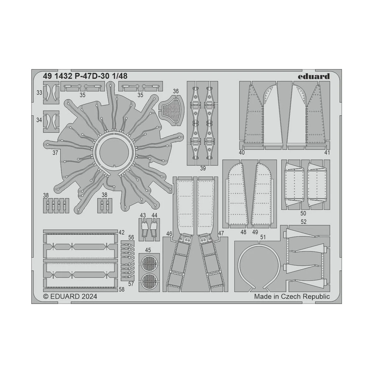 P-47D-30 1/48 MINIART, 1/48 - Eduard Accessories 491432