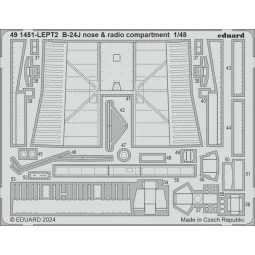 B-24J nose & radio compartment, 1/48 - Eduard Accessories 491451 2