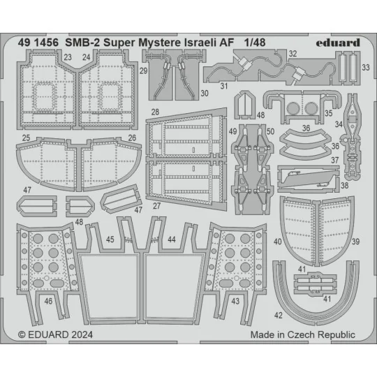 SMB-2 Super Mystere Israeli AF, 1/48 - Eduard Accessories 491456