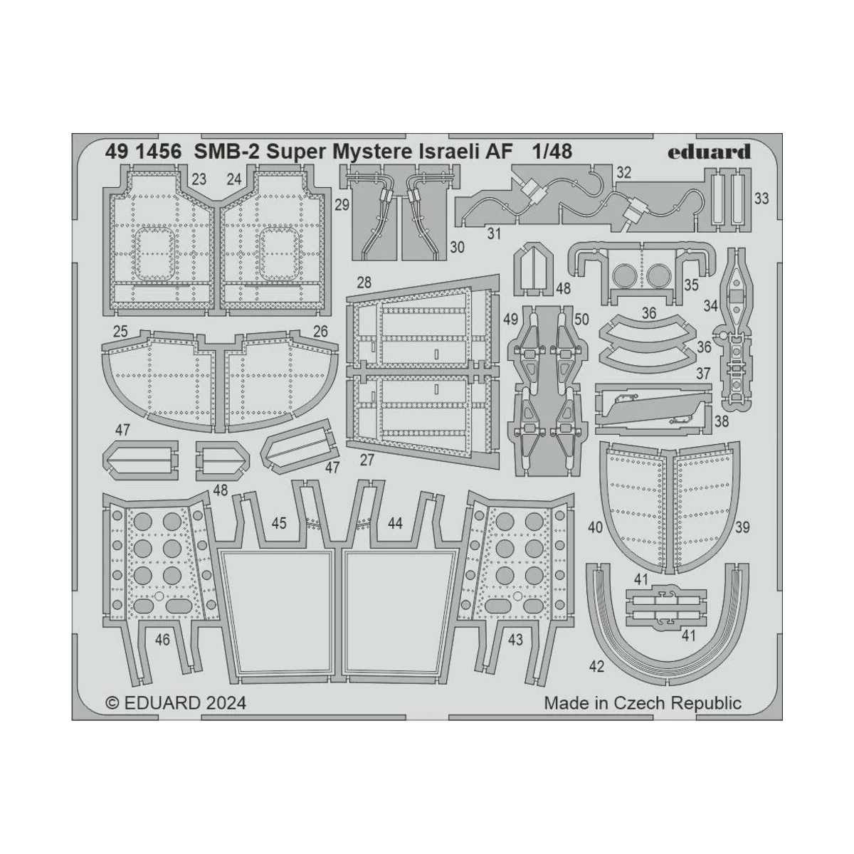 SMB-2 Super Mystere Israeli AF, 1/48 - Eduard Accessories 491456