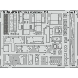B-17F radio compartment, 1/48 - Eduard Accessories 491463 2