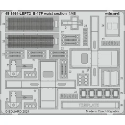 B-17F waist section, 1/48 - Eduard Accessories 491464 2