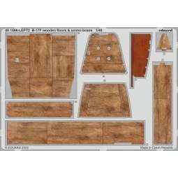 B-17F wooden floors & ammo boxes, 1/48 - Eduard Accessories 491466 2