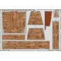 B-17F wooden floors & ammo boxes, 1/48 - Eduard Accessories 491466
