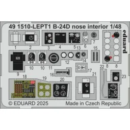 B-24D nose interior HOBBY BOSS, 1/48 - Eduard Accessories 491510