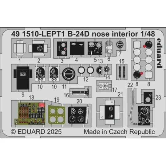 B-24D nose interior HOBBY BOSS, 1/48 - Eduard Accessories 491510