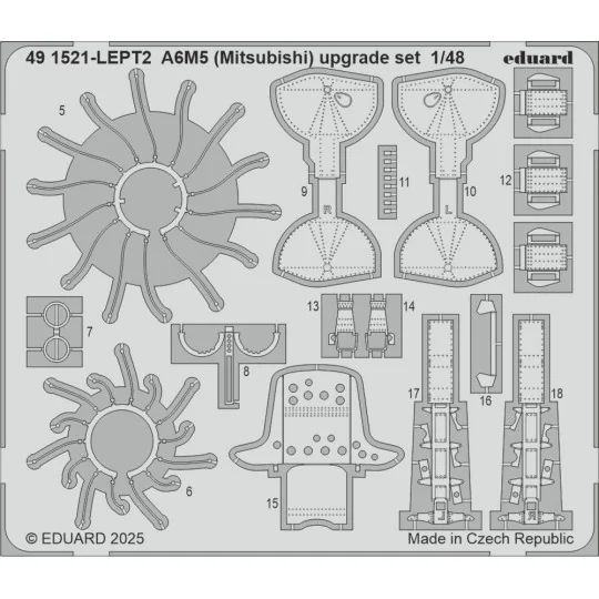 A6M5 (Mitsubishi) upgrade set EDUARD, 1/48 - Eduard Accessories 491521
