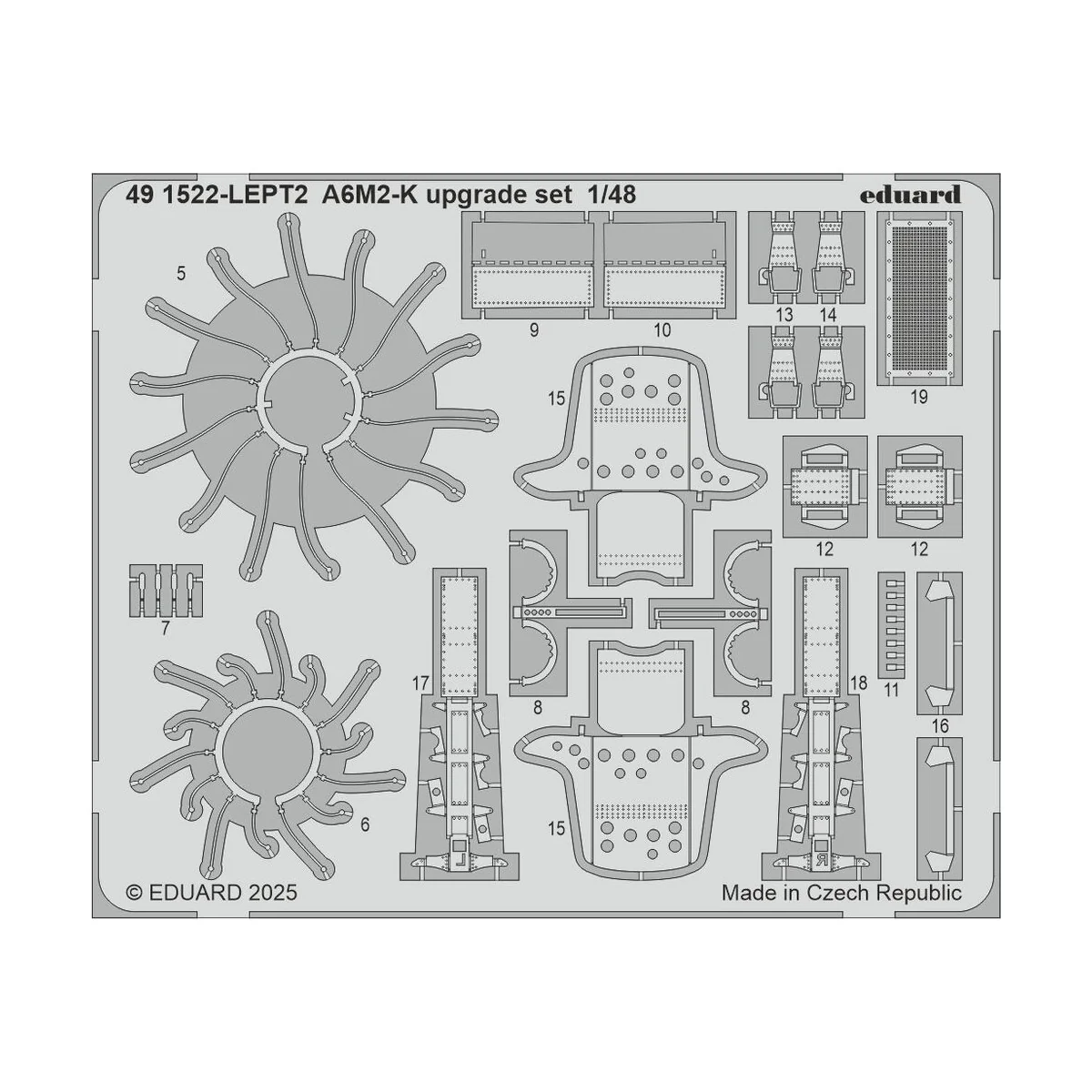 A6M2-K upgrade set EDUARD, 1/48 - Eduard Accessories 491522