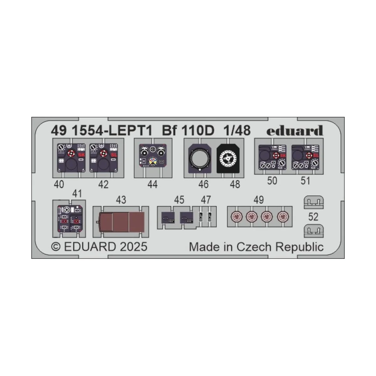 Bf 110D EDUARD, 1/48 - Eduard Accessories 491554