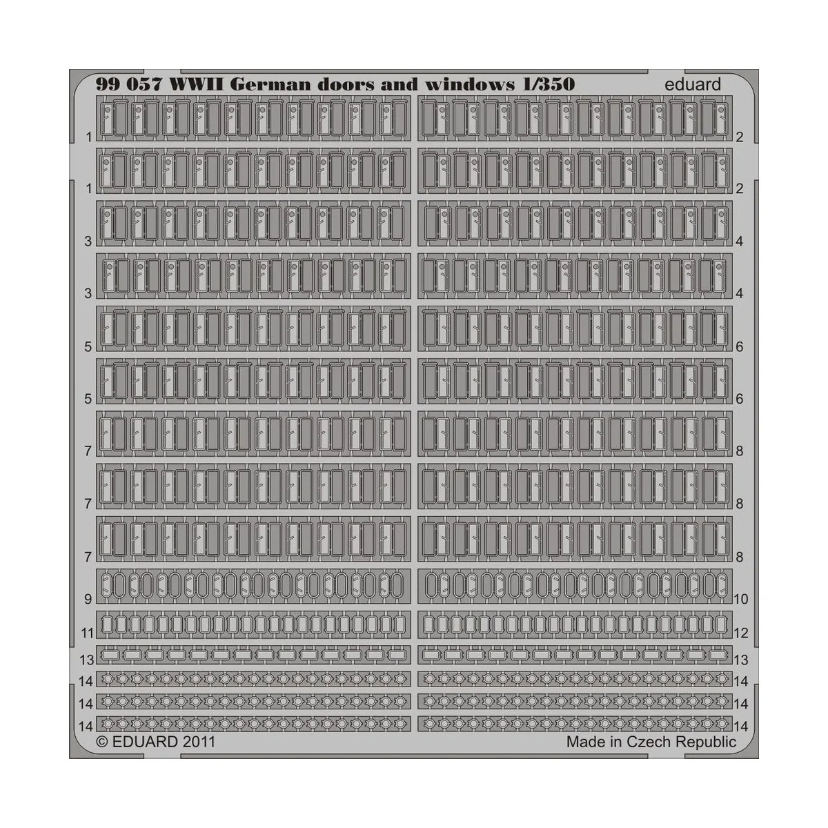WWII German doors and windows, 1/350 - Eduard Accessories 99057