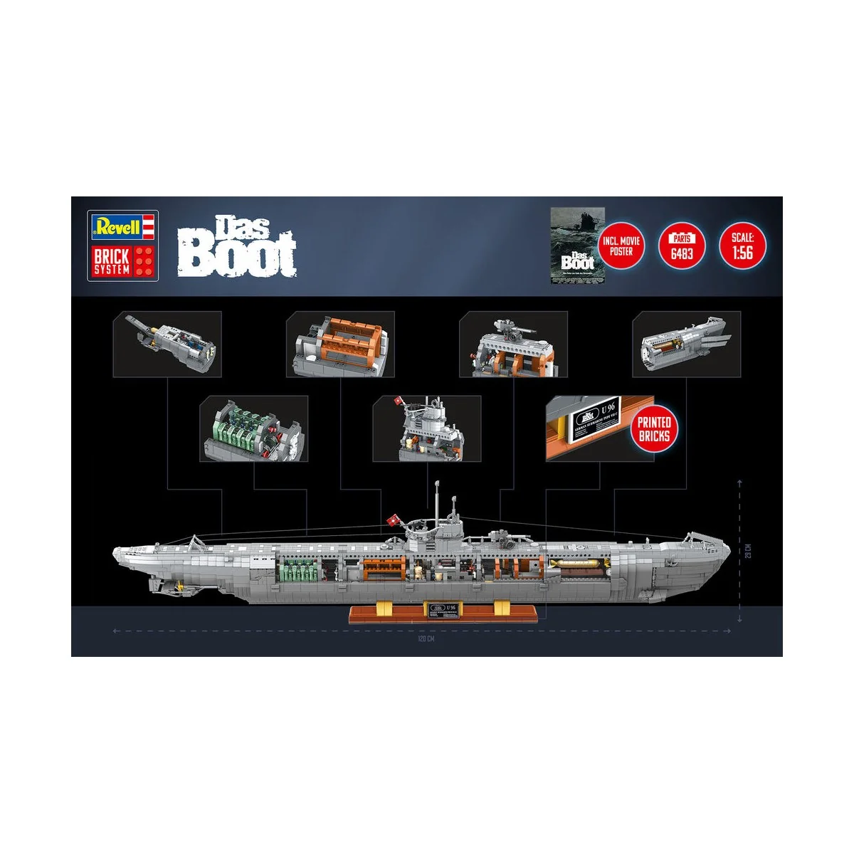 U-Boot Das Boot - Brick System, 1/56 - Revell 00960