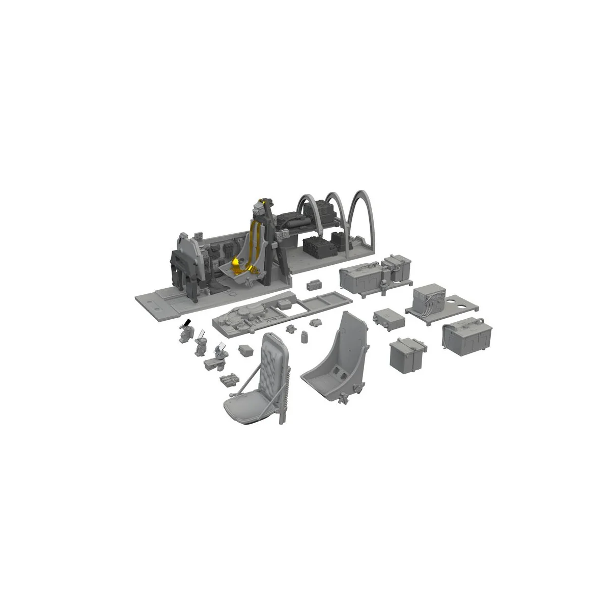 P-51B Birdcage canopy cockpit PRINT EDUARD, 1/48 - Eduard Accessori...