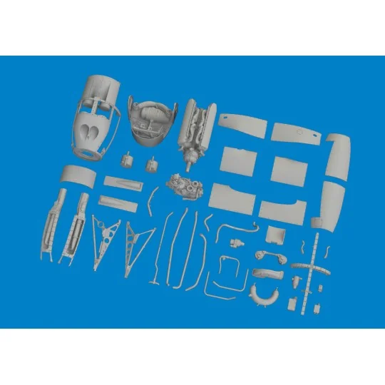 P-38F/G left engine PRINT, 1/48 - Eduard Accessories 6481036