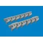 P-39 exhaust stacks fishtail PRINT, 1/48 - Eduard Accessories 6481049