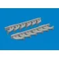 P-39 exhaust stacks fishtail PRINT, 1/48 - Eduard Accessories 6481049