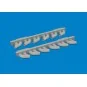 P-39 exhaust stacks rounded PRINT, 1/48 - Eduard Accessories 6481050