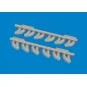 P-39 exhaust stacks rounded PRINT, 1/48 - Eduard Accessories 6481050