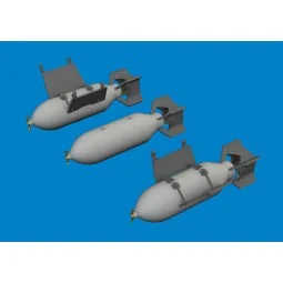 P-40 500lb M64 US bombs EDUARD, 1/48 - Eduard Accessories 6481079