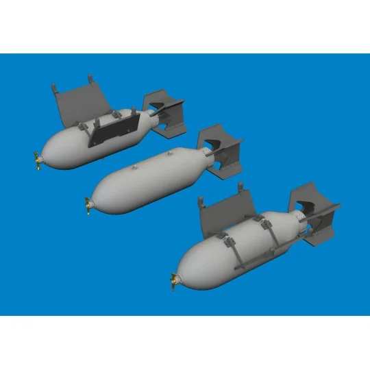P-40 500lb M64 US bombs EDUARD, 1/48 - Eduard Accessories 6481079