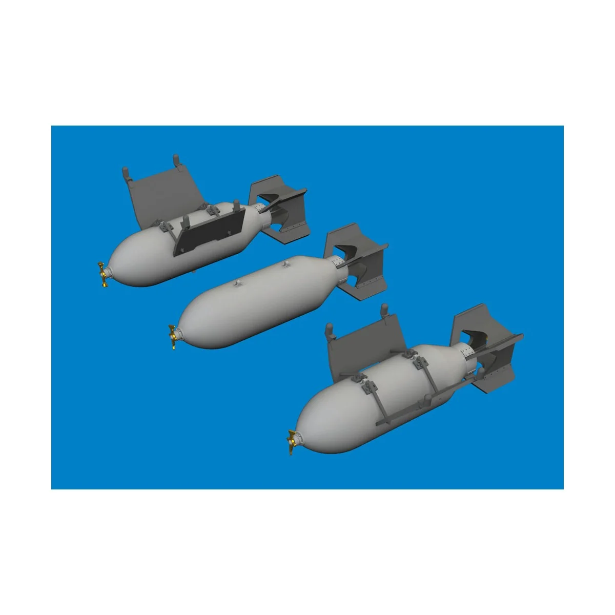 P-40 500lb M64 US bombs EDUARD, 1/48 - Eduard Accessories 6481079
