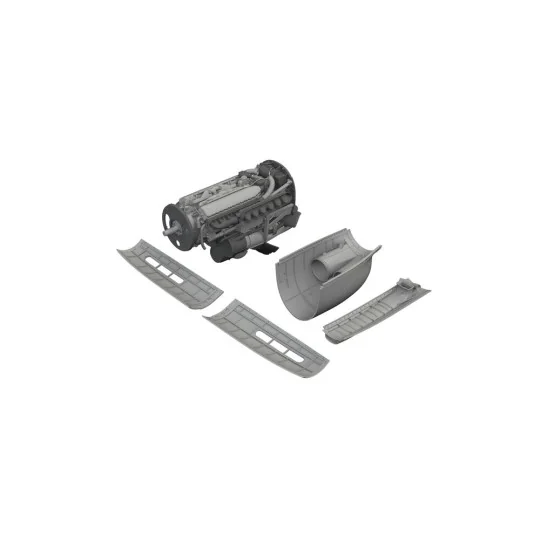 P-40E engine PRINT EDUARD, 1/48 - Eduard Accessories 6481069