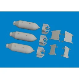 P-40 500lb M64 US bombs EDUARD, 1/48 - Eduard Accessories 6481079 2