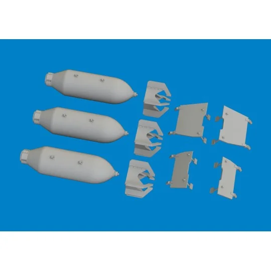 P-40 500lb M64 US bombs EDUARD, 1/48 - Eduard Accessories 6481079