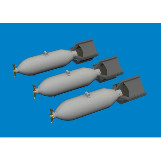 P-40 100lb M30 US bombs PRINT EDUARD, 1/48 - Eduard Accessories 648...
