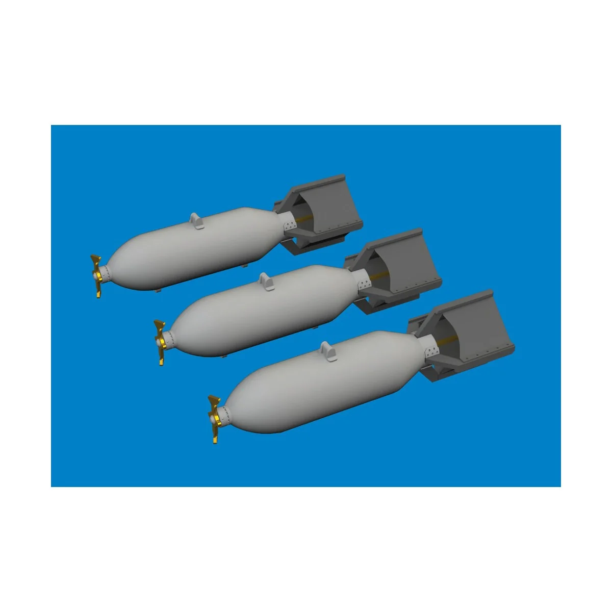 P-40 100lb M30 US bombs PRINT EDUARD, 1/48 - Eduard Accessories 648...