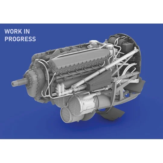 P-40E engine PRINT EDUARD, 1/48 - Eduard Accessories 6481069