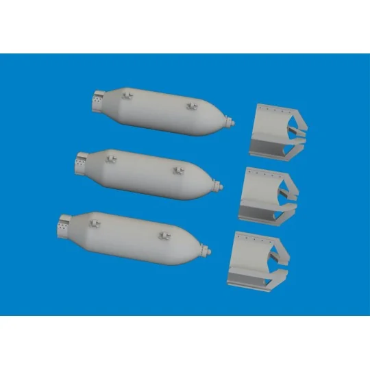 P-40 100lb M30 US bombs PRINT EDUARD, 1/48 - Eduard Accessories 648...