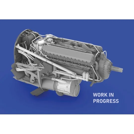 P-40E engine PRINT EDUARD, 1/48 - Eduard Accessories 6481069