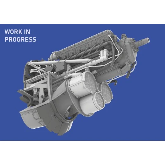 P-40E engine PRINT EDUARD, 1/48 - Eduard Accessories 6481069
