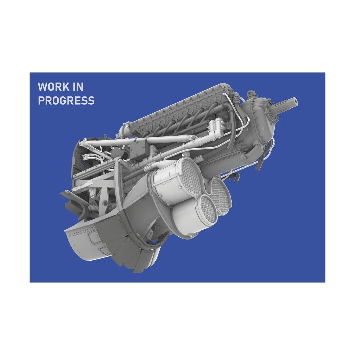 P-40E engine PRINT EDUARD, 1/48 - Eduard Accessories 6481069