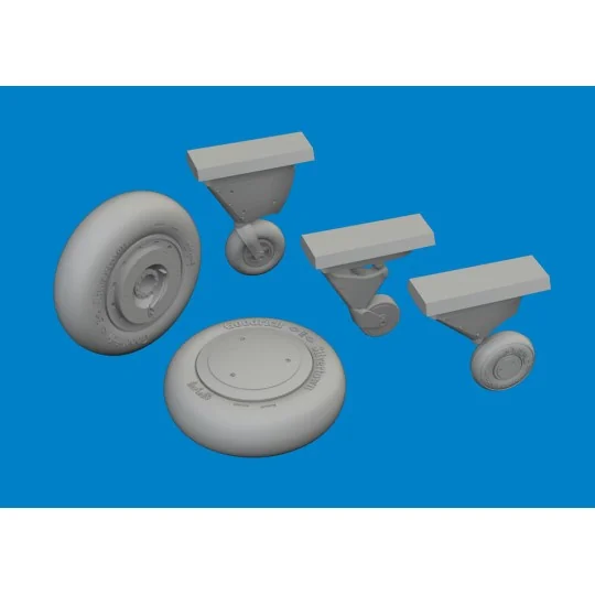 F4F-4 wheels early ACADEMY, 1/48 - Eduard Accessories 6481089