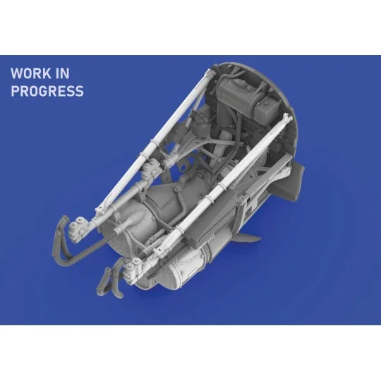 P-40E engine PRINT EDUARD, 1/48 - Eduard Accessories 6481069