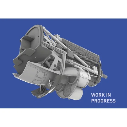 P-40E engine PRINT EDUARD, 1/48 - Eduard Accessories 6481069