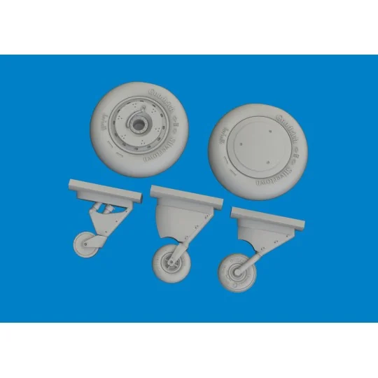 F4F-4 wheels late ACADEMY, 1/48 - Eduard Accessories 6481090