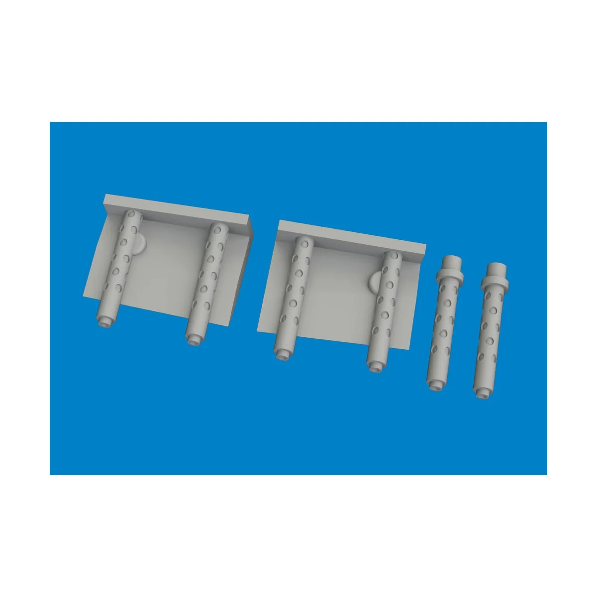 F4F-4 gun barrels PRINT ACADEMY, 1/48 - Eduard Accessories 6481092