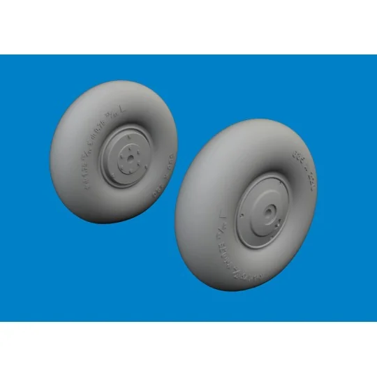 Ki-115 wheels for Eduard, 1/48 - Eduard Accessories 6481116