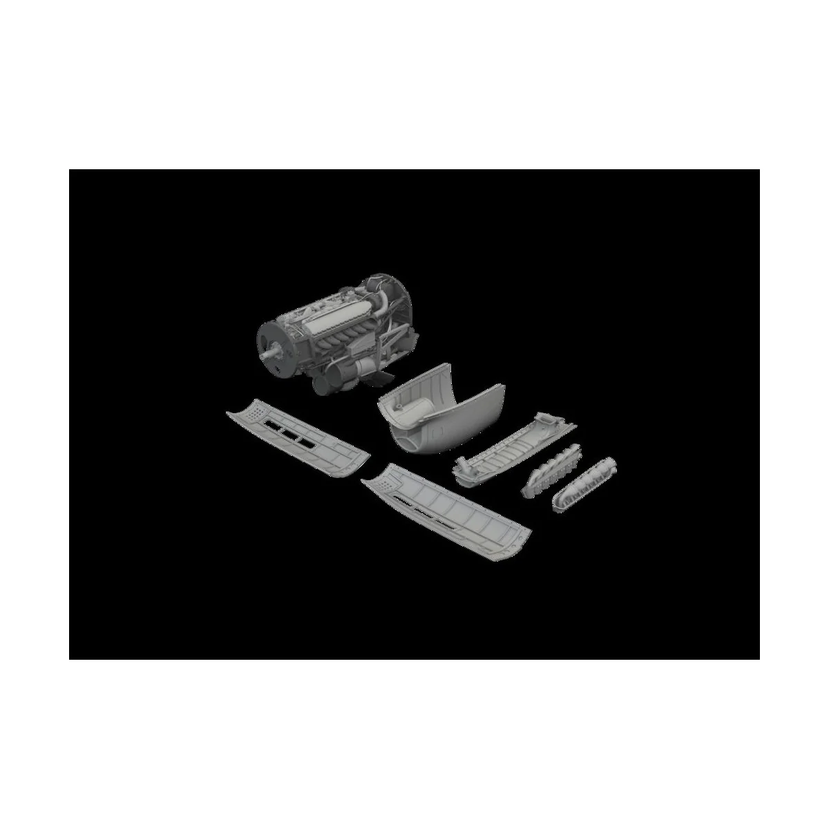 P-40N engine PRINT EDUARD, 1/48 - Eduard Accessories 6481130